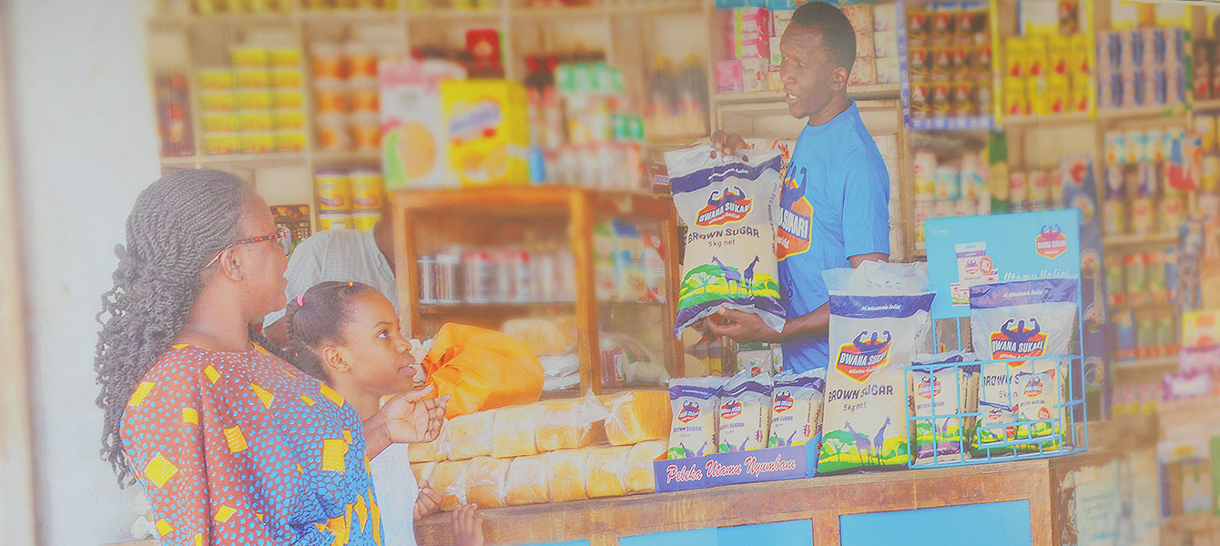 kilombero sugar customers at shop